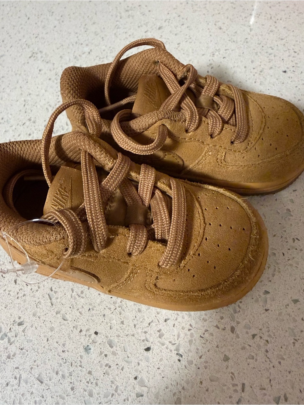Nike Kids' Brown Suede Low-Top Sneakers 5C